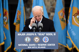 Joe biden's dying son, just before succumbing to brain cancer two months ago, begged his father to make him a promise: Biden Delivers Emotional Tribute To Delaware And His Late Son On Eve Of Inauguration