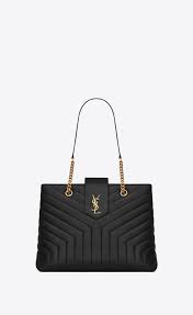 Loulou Large Shopping Bag In Matelasse Y Leather Front View Bags Shoulder Bag Monogram Tote Bags