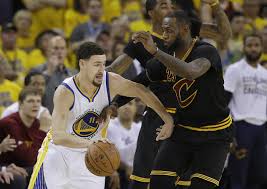 A lebron bucket is followed by a deeeeep three by steph curry and then a deep jumper by klay thompson. Photos Golden State Warriors Cleveland Cavs Face Off In Epic Nba Finals Game 7 Abc7 New York