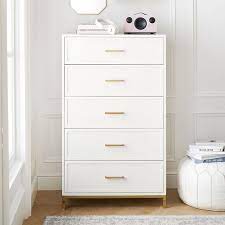 The top has a sturdy mdf board. Blaire 5 Drawer Tall Dresser Pottery Barn Teen