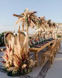 We did not find results for: Pampas Grass Wedding Ideas For The Boho Glam Bride Wedding Tablescapes Grass Wedding Santorini Wedding