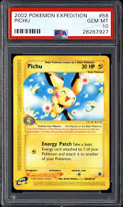 Pichu make me happy pichu make enemy sad. 2002 Nintendo Pokemon Expedition Pichu Psa Cardfacts