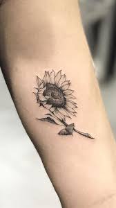 Black And Grey Sunflower Tattoo Awesome Black Gray Sunflower Tattoo C Tattoo Artist Samantha Sam Sunflower Tattoos Flower Wrist Tattoos Tattoos