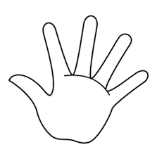 Hand Left Svg Clipart Best Clipart Best Hand Outline Hand Pictures Clip Art