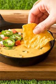 This Small Batch Queso Aka Nacho Cheese Dip With Roasted Jalapeno Pepper Is Made With A Secret Ingredient Nachos Cheese Dip Nacho Cheese Nachos Cheese Recipe