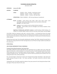 PLANNING BOARD MINUTES