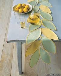 Leafy Table Runner Martha Stewart Table Runner Diy Table Runner Pattern Table Runners
