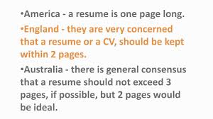 how many pages should my resume be