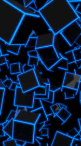 Find the best blue wallpaper hd on getwallpapers. 3d Blue Neon Cubes 8k Uhd Wallpaper