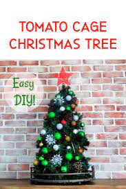 Tomato Cage Christmas Tree Tomato Cage Christmas Tree Tomato Cage Crafts Simple Christmas Tree