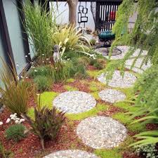Top 70 Best Stepping Stone Ideas Hardscape Pathway Designs Modern Landscaping Mid Century Landscaping Garden Design