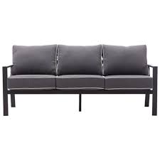 Portofino Aluminum Patio Sofa Grey Best Buy Canada
