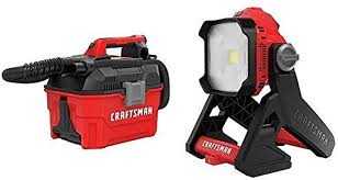 Craftsman V20 Cordless Shop Vac 2 Gallon Wet Dry With Led Work Light Tools Only Cmcv002b Amp Cmcl030b Led Work Light Shop Vac Work Lights