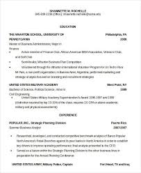 military resume 8+ free word, pdf