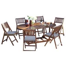 Signature design by ashley® roanoke set of 2 upholstered chairs. Outdoor Interiors 7 Piece Dining Set With Cushions Outdoor Dining Set Clearance Outdoor Furniture Patio Dining Set