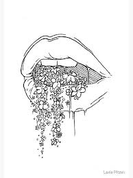 All The Pretty Things I Tried To Say To You Poster By Lexie Pitzen In 2021 Drawings For Boyfriend Line Art Drawings Aesthetic Drawing