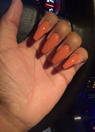 The thing is that not all of them are perfectly doable at home. New Nails Fall Colors Coffin 20 Ideas Orange Nails Trendy Nails Nails