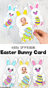 Happy easter greetings can be expressed in many ways. Easter Bunny Card For Kids Arty Crafty Kids