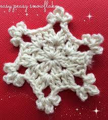 Hundreds of free patterns to knit and crochet! The Planet Pearl Easy Peasy Snowflake Free Pattern Crochet Snowflake Pattern Free Crochet Snowflake Patterns Christmas Crochet Patterns