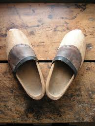 Vintage Men S Wooden Shoes Or Clogs Dutch Wooden Shoes Wooden Shoes Wooden Clogs