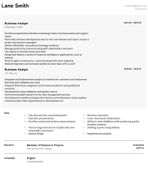 Business Analyst Resume Samples All Experience Levels Resume Com Resume Com