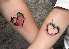 Here are some ideas for matching couple tattoos that you can consider for yourself and your loved one! Matching Tattoos For Married Couples That May Inspire You Girlfriend Tattoos Matching Couple Tattoos Couple Tattoos Unique