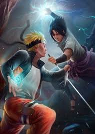 Naruto And Sauske By Nopeys Naruto And Sauske By Nopeys Gallery Quality Print On Thick 45cm 32cm Metal Plate Each Naruto Vs Sasuke Naruto Vs Naruto Fan Art