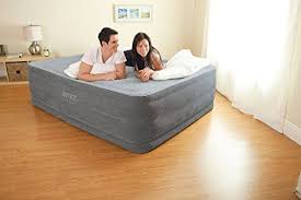 Queen Size Camping Air Mattress With Built In Pump And Box Spring Height Learn More By Visiting The Image Link Air Mattress Camping Air Bed Inflatable Bed