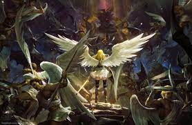 War Of Angels And Demons Woo Chul Lee On Artstation At Https Www Artstation Com Artwork Lvg8qj Angels And Demons Demon Art Beautiful Fantasy Art