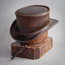 Marlow Top Hat Unbanded In 2021 Leather Top Hat Leather Top American Hat Makers