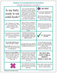 Baby Feeding Chart Magnet