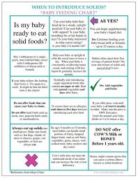 Baby Feeding Chart Magnet