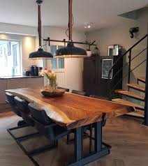 Live Edge Dining Table Length 100 A10 Etsy Live Edge Dining Table Wood Dining Room Table Unique Dining Tables
