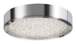 Draw attention to your ceiling with the ellington 28 watt led flush mount ceiling light. Patriot Lighting Cressa Polished Chrome Integrated Led Flush Mount Ceiling Light At Menards