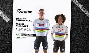 He rides for a belgian team; Special Episode Six Mathieu Van Der Poel And Ceylin Alvarado Zwift Powerup Cycling Podcast Zwift Insider