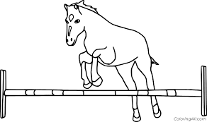 Free, printable coloring pages for adults that are not only fun but extremely relaxing. Horse Obstacle Jumping Coloring Page Coloringall