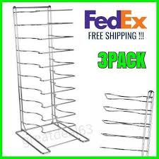 3 Pack Pizza Pan Rack 11 Slot Us Free Fedex Americanmetalcraft Pan Pizza Pan Rack Commercial Kitchen Equipment