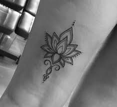 Pin By Alicia M On Lotus Tattoo Flower Wrist Tattoos Ankle Tattoos For Women Mandala Small Mandala Tattoo