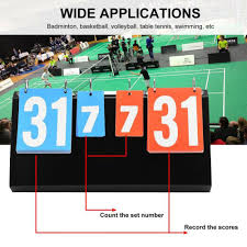Details About Portable 4 Digit Sports Competition For Table Basketball Badminton Score Boards Table Tennis Badminton Score Sports Basketball