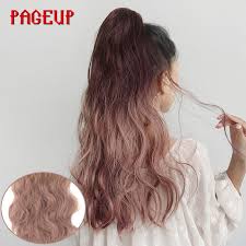 Now, it is high time for. Pageup Synthetic Hair Long Wavy Ponytail Ombre Ponytail Lace Up Hair Extension Type Black Blue Ponytails For Women Synthetic Ponytails Aliexpress