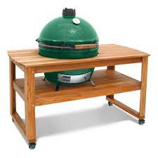 Parents new, handmade big green egg grill stand and prep. Big Green Egg Xl Acacia Table Bundle