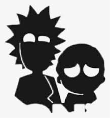 Freetoedit Cute Rick Morty Rickandmorty Wallpaper Black And White Rick And Morty Hd Png Download Transparent Png Image Pngitem