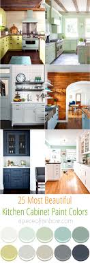 Changing the paint colors of kitchen cabinets can make a dramatic transformation. 25 Gorgeous Kitchen Cabinet Colors Paint Color Combos A Piece Of Rainbow