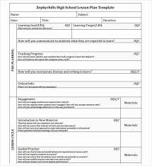 Lesson Plan Template College Luxury High School Lesson Plan Template Doc Softwar High School Lesson Plans School Lesson Plans Lesson Plans Template High School