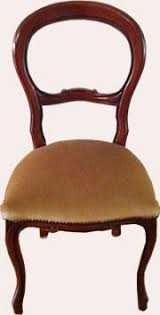 Victorian Rococo Revival Balloon Back Chair Dining Room Decor Furniture Chair