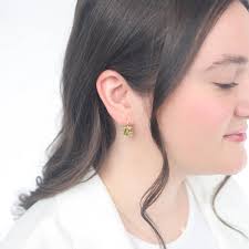 Green Citrine Crownwork Earrings by Ray Griffiths