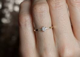 0 25ct Round Diamond Ring Prong Diamond Engagement Ring Etsy Small Engagement Rings Round Diamond Engagement Rings Yellow Gold Round Diamond Engagement Rings