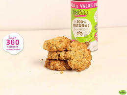 Chickpeas, dark chocolate, peanut butter. Diabetic Friendly Anzac Biscuits Natvia 100 Natural Sweetener