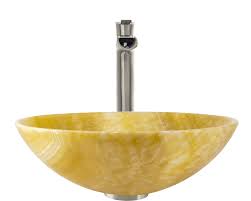 853 honey onyx vessel sink