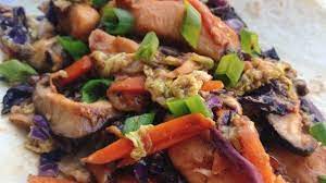 Moo Shu Chicken With Mandarin Pancakes Recipe Moo Shu Chicken Mandarin Pancakes Chicken Fried Rice Healthy